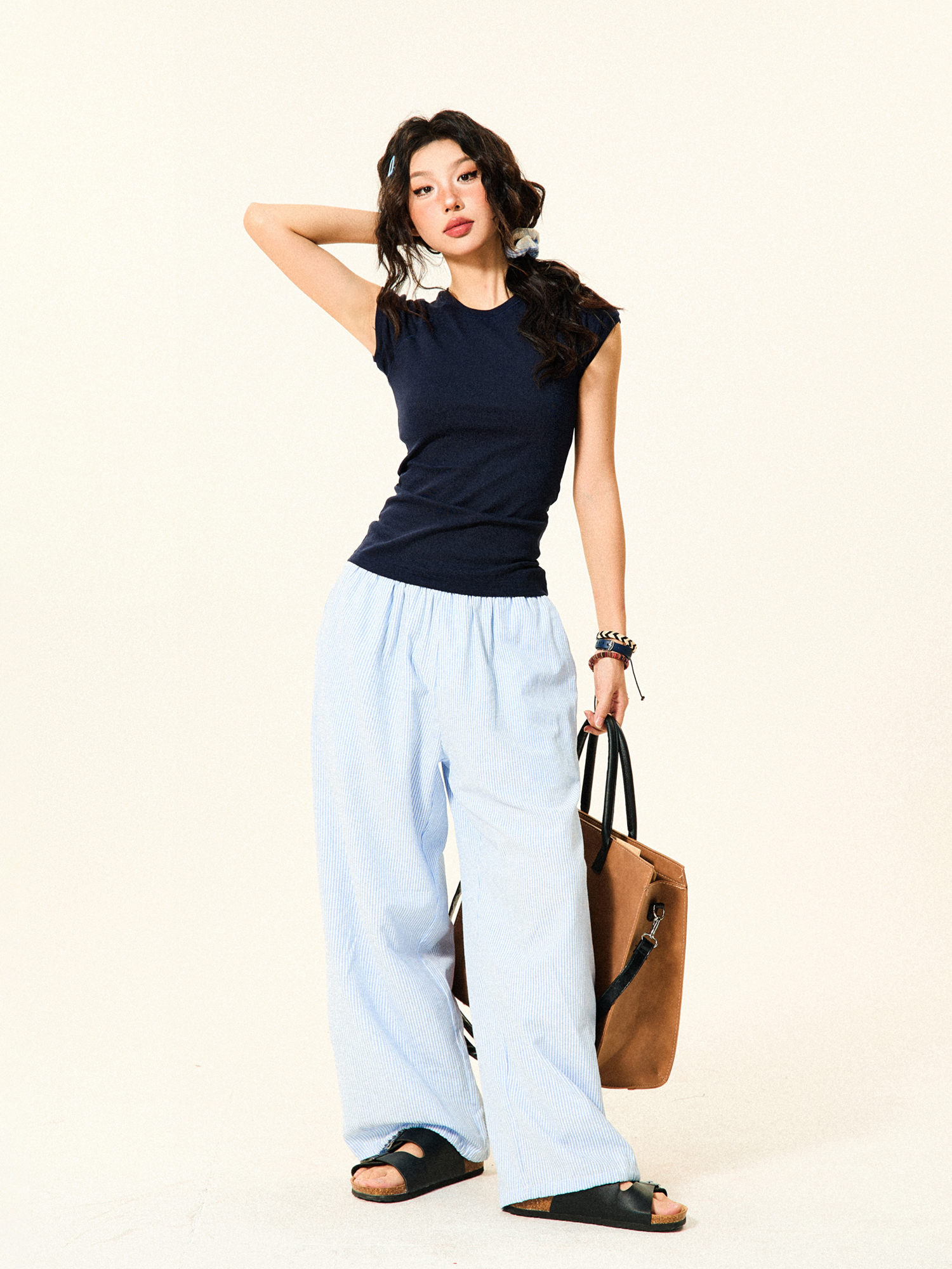 Vintage Solid Color Slim Fit Short Sleeve T-Shirt for Women - Summer Slimming Flutter Sleeve Crop Top, Y2K Style Fashion