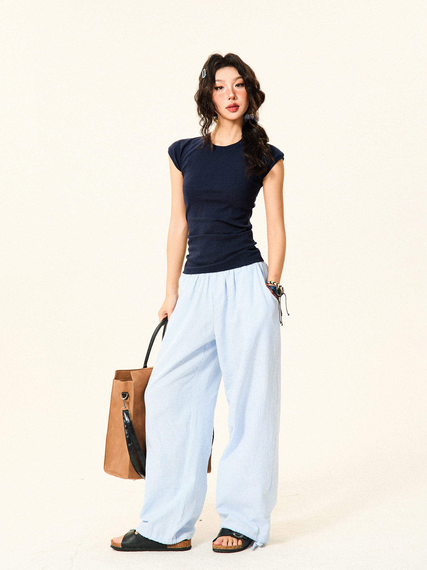 Vintage Solid Color Slim Fit Short Sleeve T-Shirt for Women - Summer Slimming Flutter Sleeve Crop Top, Y2K Style Fashion