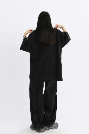 Vintage Street Portrait Printed Oversized T-Shirt for Men and Women | Unisex American Streetwear | 90s Inspired Loose Fit Tee