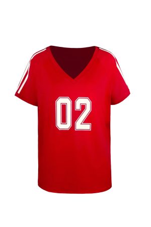 Vintage Style V-Neck Loose T-Shirt for Women â€“ Retro 90s Casual Top