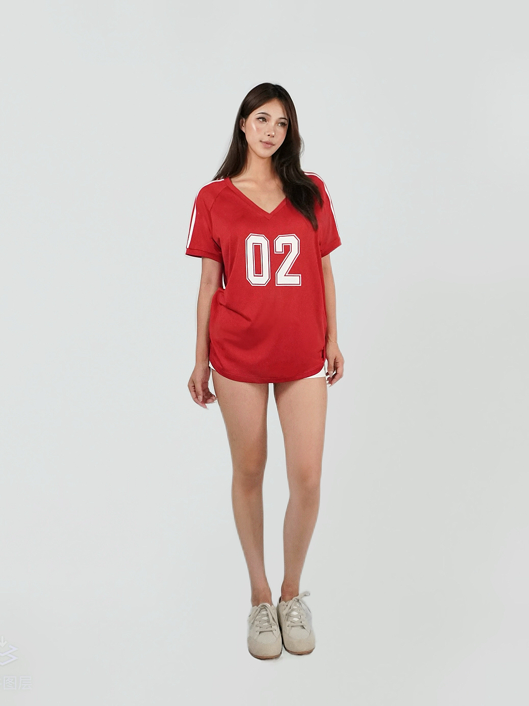 Vintage Style V-Neck Loose T-Shirt for Women – Retro 90s Casual Top Vintage Style V-Neck Loose T-Shirt for Women – Retro 90s Casual Top