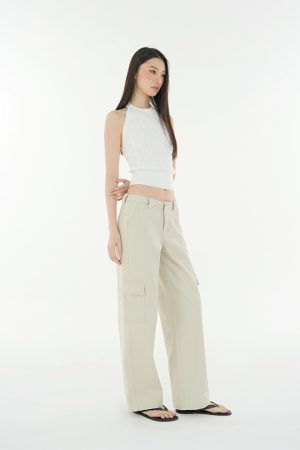 Vintage Wash Banana Tapered Work Denim Pants for a Retro 90s Look - Casual Relaxed Fit for Everyday Style