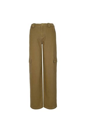 Vintage Wash Banana Tapered Work Denim Pants for a Retro 90s Look - Casual Relaxed Fit for Everyday Style