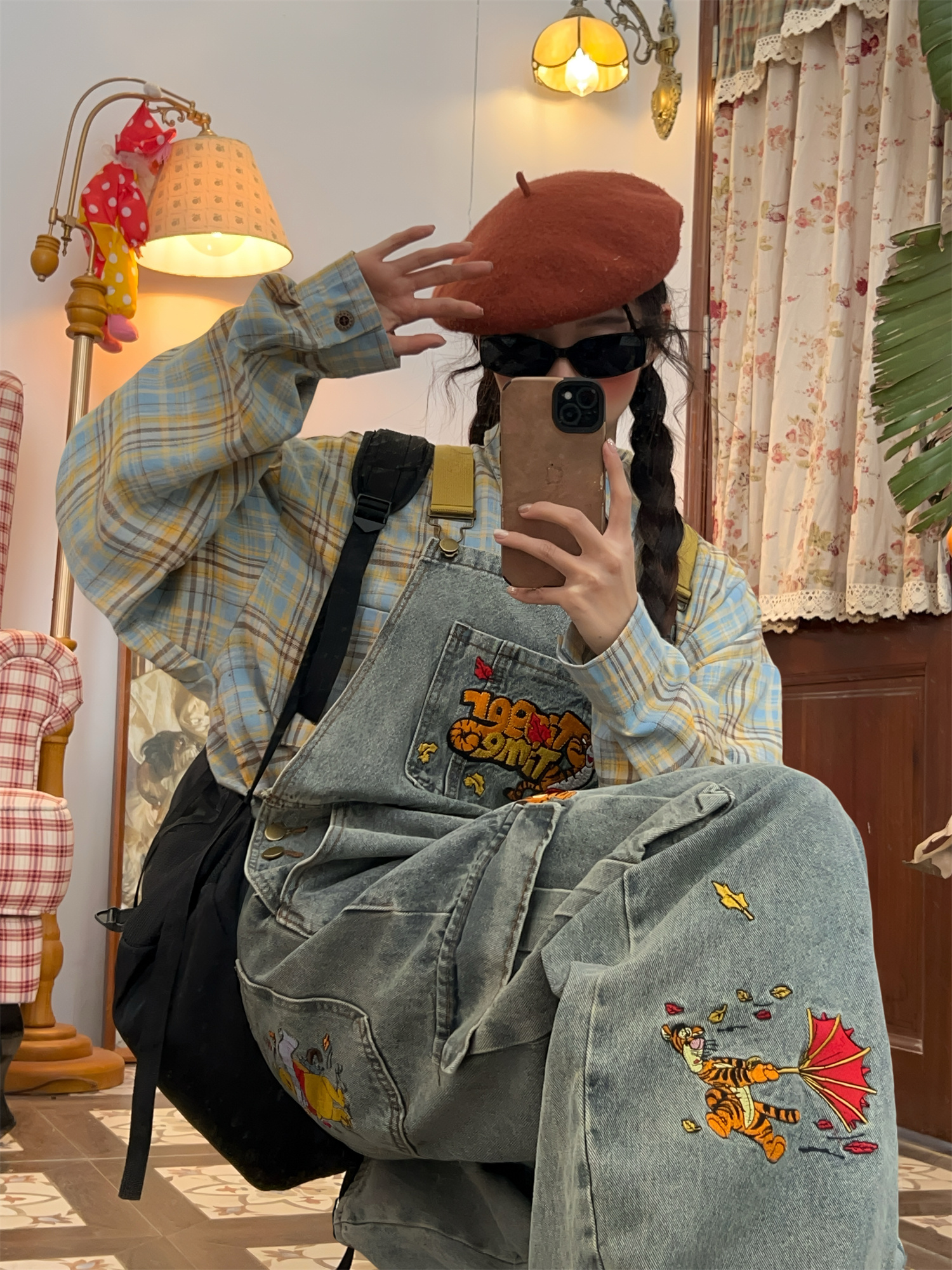 Vintage Washed Blue Denim Overalls Unisex Retro Jumpsuit for a Playful 90s Style Look - Versatile Fashion Essential Vintage Washed Blue Denim Overalls Unisex Retro Jumpsuit for a Playful 90s Style Look - Versatile Fashion Essential