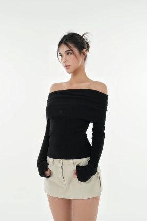 Vintage Washed Faux Two-Piece Denim Skirt Shorts - Y2K Work-Style Fashion for a Chic Casual Look