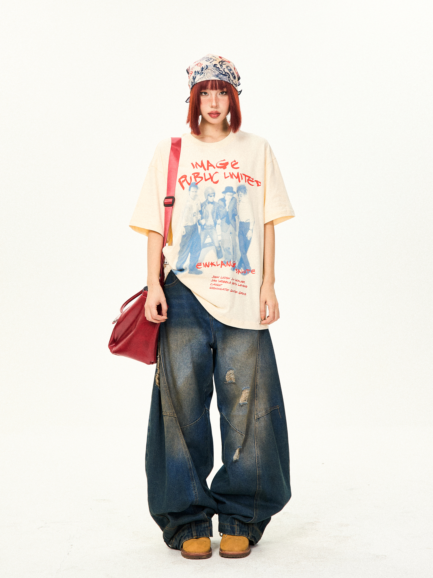 Vintage Washed Ripped Wide-Leg Jeans for Women - High-End Loose Floor-Length Denim Trousers, 90s Inspired Style Vintage Washed Ripped Wide-Leg Jeans for Women - High-End Loose Floor-Length Denim Trousers, 90s Inspired Style