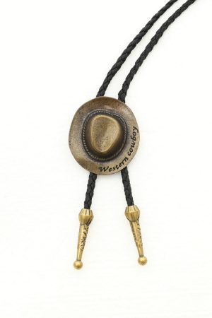 Vintage Western Cowboy Polo Collar Necklace - Unisex Alloy Pendant with Leather Rope Tie - Trendy Fashion Accessory for 90s Y2K Style