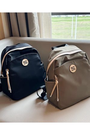 Water-Resistant Oxford Cloth Double Shoulder Bag - High-End Women's Travel Backpack for Commuting and Daily Use