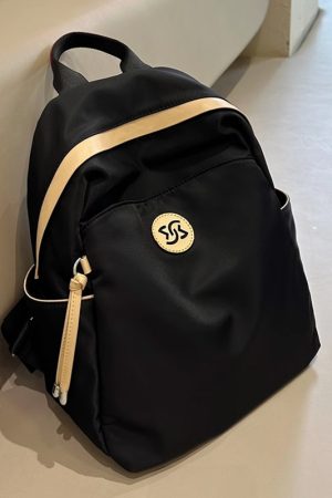 Water-Resistant Oxford Cloth Double Shoulder Bag - High-End Women's Travel Backpack for Commuting and Daily Use