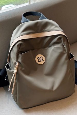 Water-Resistant Oxford Cloth Double Shoulder Bag - High-End Women's Travel Backpack for Commuting and Daily Use