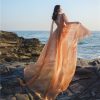 White Flowing Long Dress with Straps - Floor-Length Ethereal Wedding & Beach Dress for Seaside Photos, Boho Style