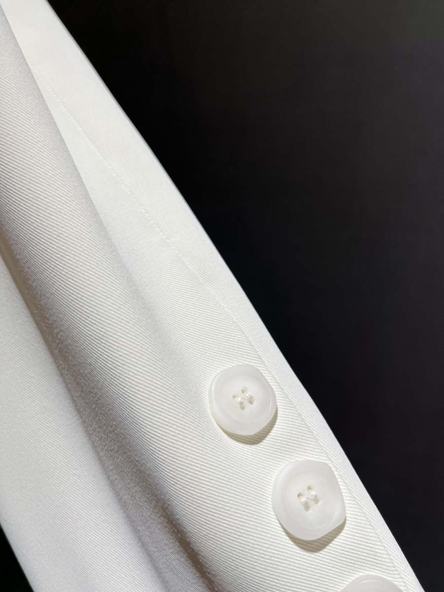 White Suit Jacket for Women, Unique Back Split Blazer, Niche Goddess Style, Spring Autumn 2025 Fashion, Chic Outerwear White Suit Jacket for Women, Unique Back Split Blazer, Niche Goddess Style, Spring Autumn 2025 Fashion, Chic Outerwear