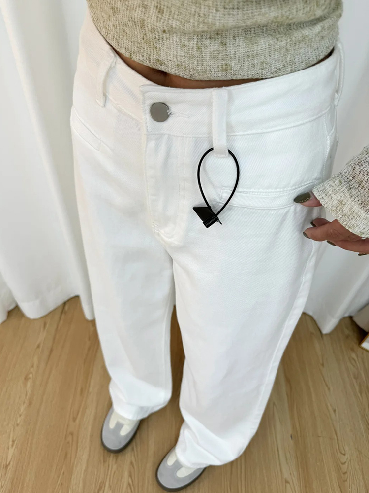 White Wide-Leg Jeans for Plus Size Women - 2025 New Style, Slimming Loose Straight-Leg Pants for Petite and Curvy Fit White Wide-Leg Jeans for Plus Size Women - 2025 New Style, Slimming Loose Straight-Leg Pants for Petite and Curvy Fit