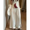 White Wide-Leg Pants for Women - Loose Fit Casual Summer Trousers - Relaxed Korean Style 2025 Fashion