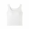 Wide Strap Tank Top with Chest Pads for Women - 2025 Spring/Summer Camisole - Perfect for Layering & Early Spring Outfits
