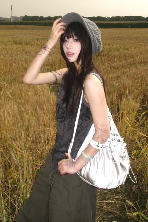 Women's American Retro Printed Punk Camisole T-Shirt - Slim Fit Sleeveless Summer Street Style Top