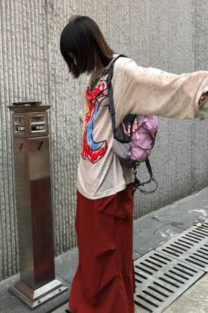 Women's American Style Long Sleeve T-Shirt, Apple Print Sun Protection Cover-Up, Loose Casual Summer Top