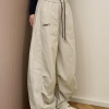 Women's American-Style Pleated Cargo Pants, Slimming Straight-Leg, Wide-Leg Loose-Fitting for Jazz Dance and Casual Wear