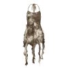 Women's Backless Halter Neck Bodycon Skirt with Tassel Straps, Layered Design, Vintage Inspired, Edgy Wasteland Look