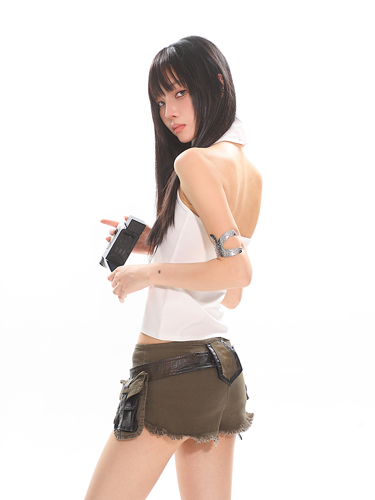 Women's Backless Halter Neck Tank Top - Slim Fit American Style Sleeveless Summer Top Women's Backless Halter Neck Tank Top - Slim Fit American Style Sleeveless Summer Top