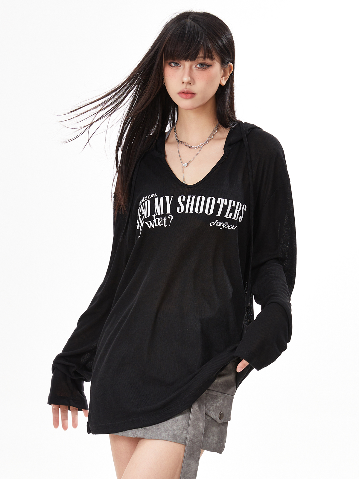 Women's Black Loose Jazz Top - Spicy Girl Dancing Summer Shirt with Sun Protection, Airy Design for Comfort Women's Black Loose Jazz Top - Spicy Girl Dancing Summer Shirt with Sun Protection, Airy Design for Comfort