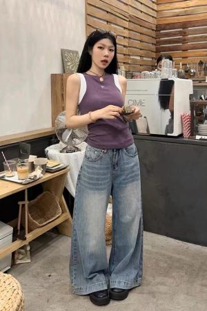 Women's Black Slim Fit Fake Two-Piece Tank Top - American Style 2025 Summer Sports Camisole