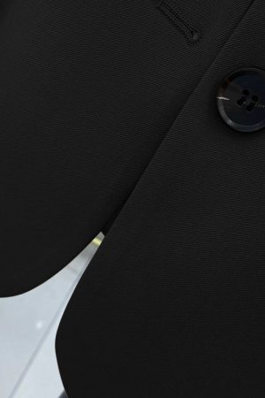 Women's Black Slimming Blazer - High-End British Street Fashion for Spring & Autumn 2025, Versatile Small Suit Jacket