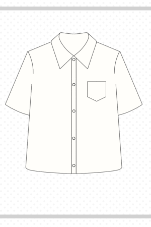 Women's Blue Long Sleeve Shirt - Basic Layered Design for Spring Summer, College Style, Niche Fashion for Students