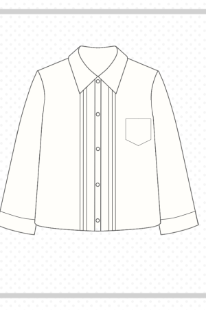 Women's Blue Long Sleeve Shirt - Basic Layered Design for Spring Summer, College Style, Niche Fashion for Students