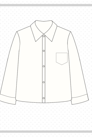 Women's Blue Long Sleeve Shirt - Basic Layered Design for Spring Summer, College Style, Niche Fashion for Students