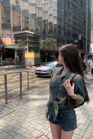 Women's Bodycon Denim Shorts - Slimming Blue Hot Pants, Stretchy Fit, Stylish Casual Summer Wear