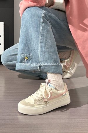 Women's Breathable Canvas Sneakers - Soft Sole, Versatile White Summer Shoes for Casual Youthful Style