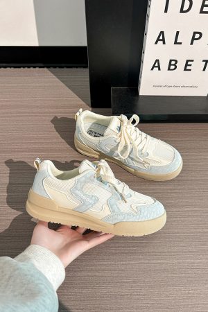 Women's Breathable Mesh Sports Sneakers - Trendy White Canvas Shoes for Summer 2025, Versatile and Stylish for Everyday Wear