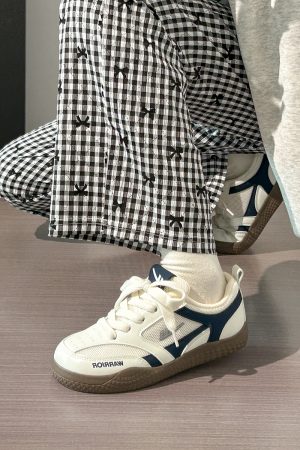 Women's Breathable Mesh Training Shoes, Summer White Sneakers, Original Design Canvas Sneakers for Style and Comfort