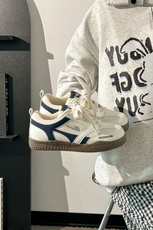 Women's Breathable Mesh Training Shoes, Summer White Sneakers, Original Design Canvas Sneakers for Style and Comfort