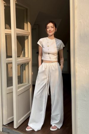 Women's Casual A-Line Drawstring Shorts in Light, Breathable Tencel Cotton-Linen Blend - Summer Essential, Loose Fit