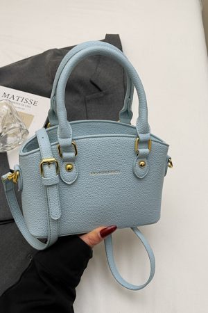 Women's Casual Crossbody Bucket Bag - Trendy 2025 Lychee Pattern Handbag, Versatile Style for Everyday Use