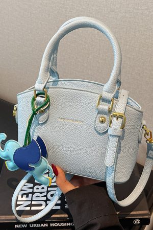 Women's Casual Crossbody Bucket Bag - Trendy 2025 Lychee Pattern Handbag, Versatile Style for Everyday Use