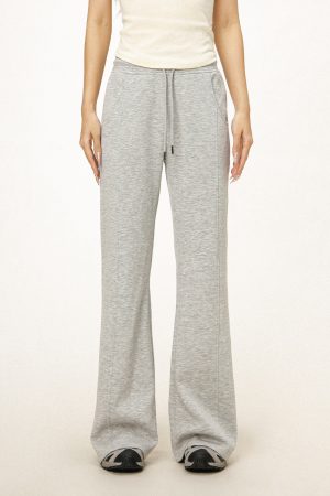 Women's Casual Sports Flared Pants - Micro-Flare Wide-Leg Sweatpants for Yoga & Everyday Wear - American Style