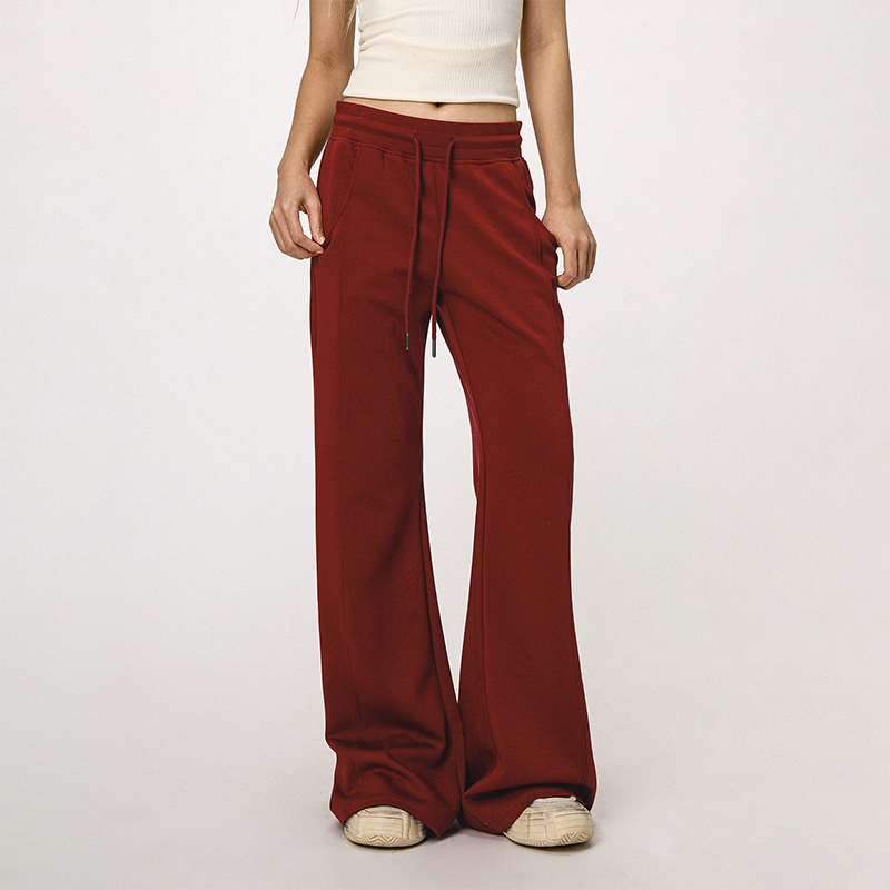 Women's Casual Sports Flared Pants - Micro-Flare Wide-Leg Sweatpants for Yoga & Everyday Wear - American Style Women's Casual Sports Flared Pants - Micro-Flare Wide-Leg Sweatpants for Yoga & Everyday Wear - American Style