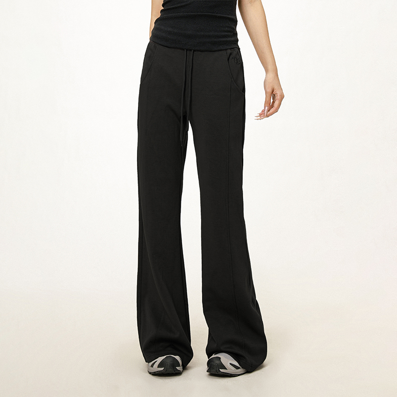 Women's Casual Sports Flared Pants - Micro-Flare Wide-Leg Sweatpants for Yoga & Everyday Wear - American Style Women's Casual Sports Flared Pants - Micro-Flare Wide-Leg Sweatpants for Yoga & Everyday Wear - American Style