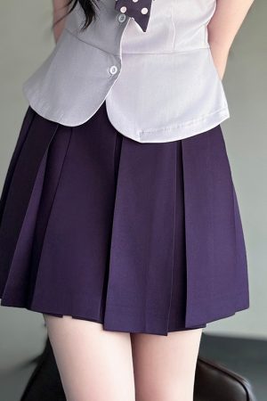 Women's College Style JK Uniform Set - Pudding Bear Original Waist-Defining Short Sleeve Shirt - Summer 2025 Fashion