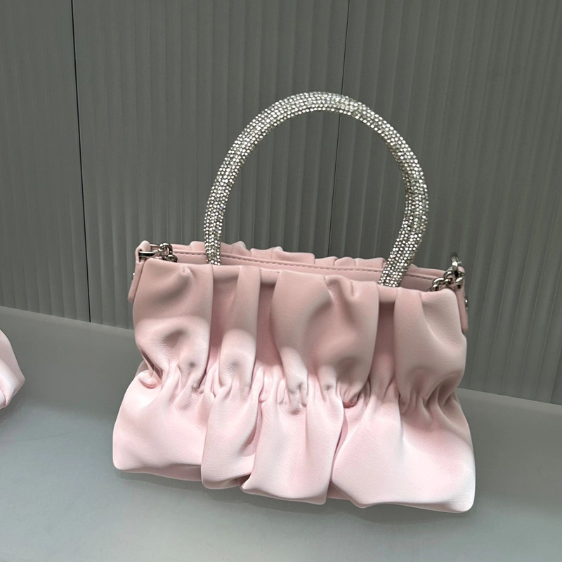 Women's Elegant Pleated Rhinestone Handheld Shoulder Bag, 2023 Summer Cloud Chain Crossbody Trend Women's Elegant Pleated Rhinestone Handheld Shoulder Bag, 2023 Summer Cloud Chain Crossbody Trend