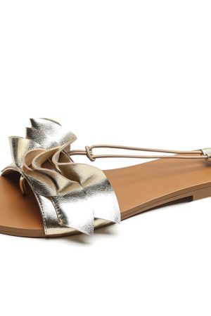 Women's Flat Open-Toe Sandals - Italian Corso Venezia Beach Fairy Style Shoes for Summer Fashion