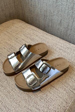 Women's Genuine Leather One-Strap Thick-Soled Outdoor Slides Sandals â€“ Summer 2025 Soft Sole Footwear for Comfort and Style