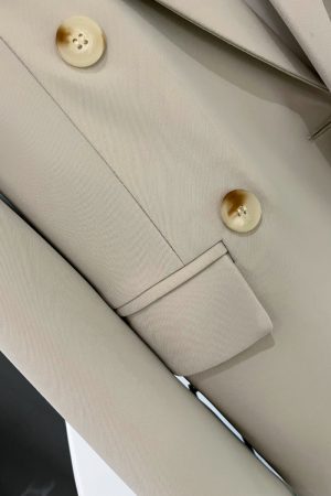 Women's Gray British Style Blazer, Trendy Small Suit Jacket for Spring & Autumn 2025, Chic Commuter Fashion