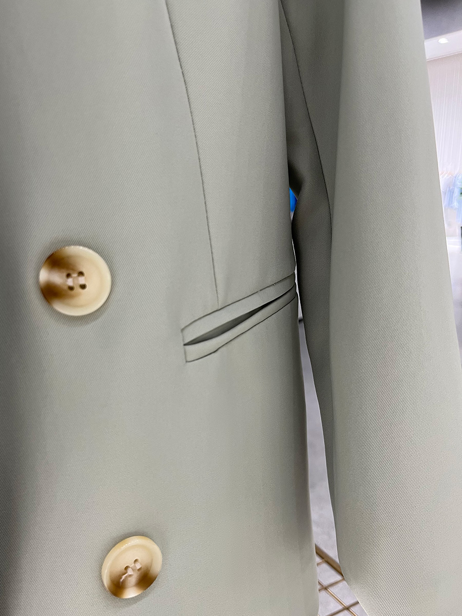 Women's Green Casual Suit Jacket - Trendy Spring Autumn Style for Petite Sizes, Chic Fashion Must-Have Women's Green Casual Suit Jacket - Trendy Spring Autumn Style for Petite Sizes, Chic Fashion Must-Have