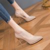 Women's High Heels 2025 - Pointed Toe, Thin Heels, Waterproof Platform, Versatile Autumn Work Shoes, OL Style