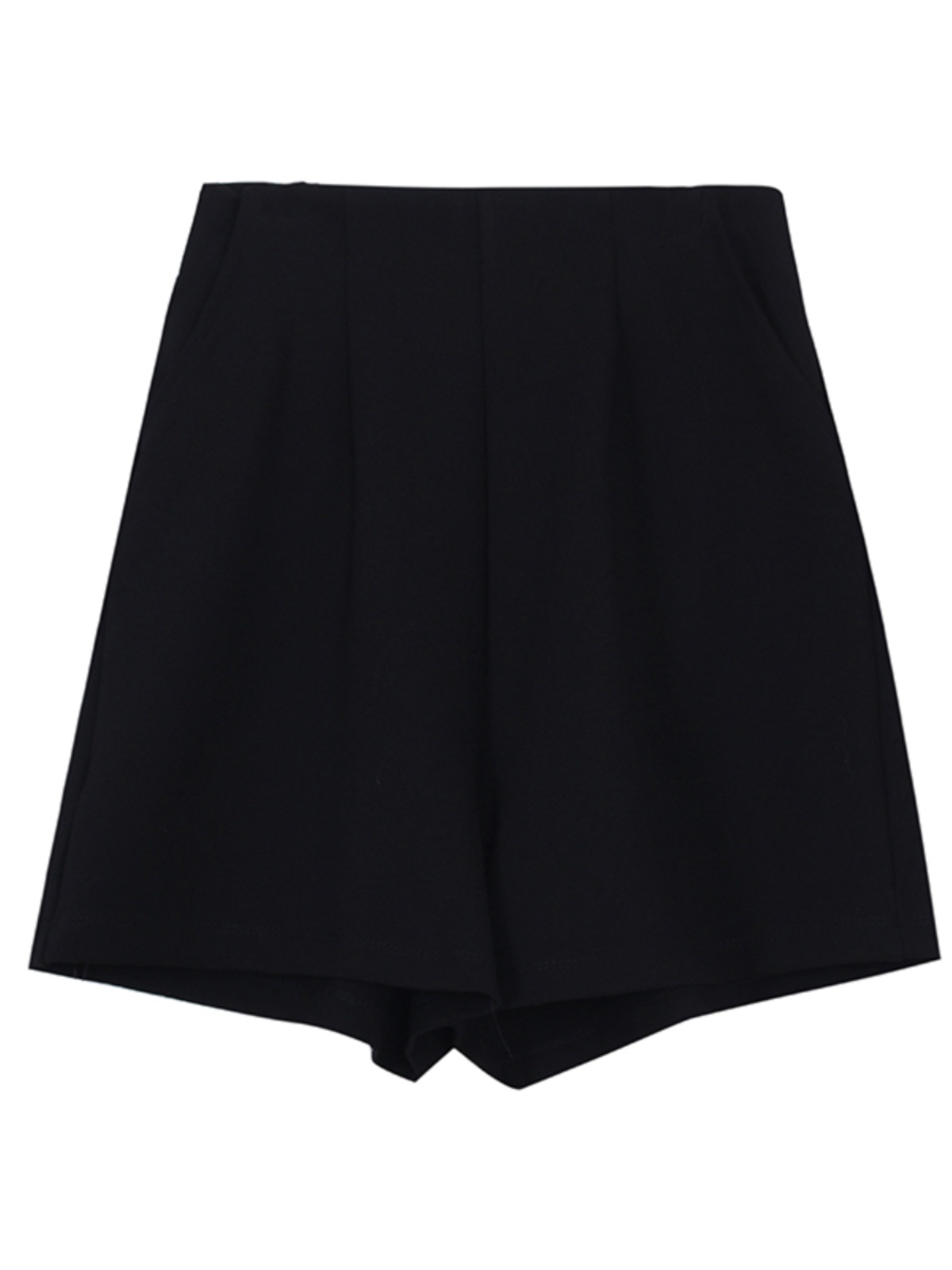 Women's High-Waisted A-Line Shorts, Versatile Wide-Leg Korean Style Casual Pants with Pockets, Slimming Fit Women's High-Waisted A-Line Shorts, Versatile Wide-Leg Korean Style Casual Pants with Pockets, Slimming Fit