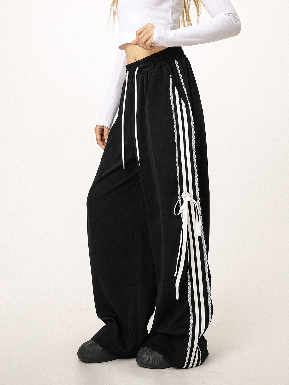 Women's Hip-Hop Casual Wide-Leg Jazz Dance Pants - Loose Fit Street Style for Hot Girl Vibes Women's Hip-Hop Casual Wide-Leg Jazz Dance Pants - Loose Fit Street Style for Hot Girl Vibes